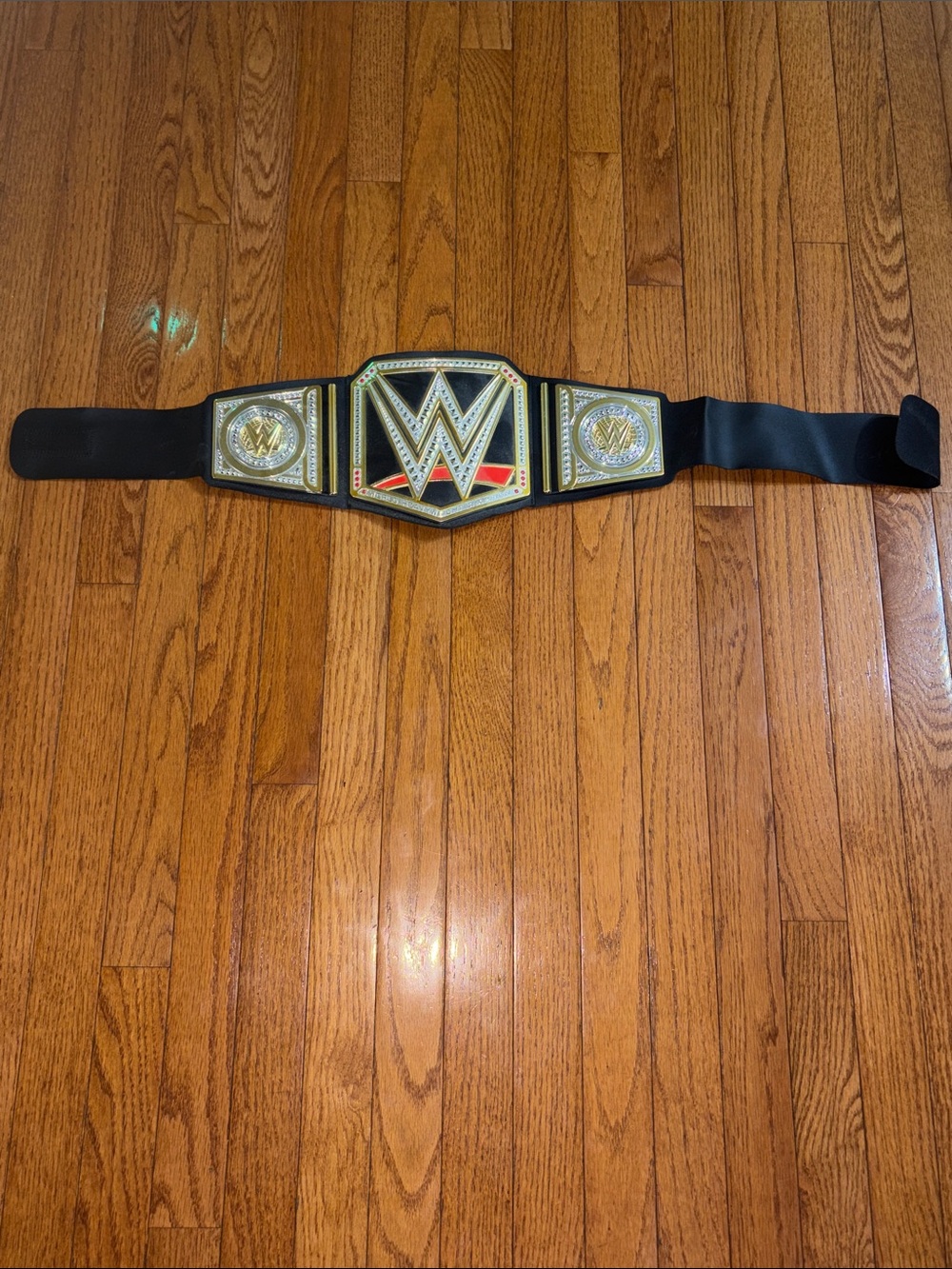 WWE Championship Belt - Black, Gold & Red Accent